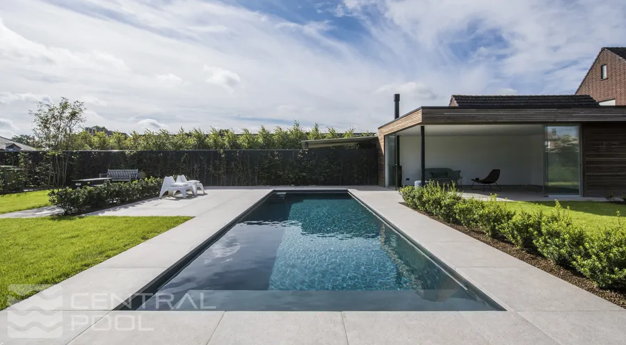 Pool in residential garden